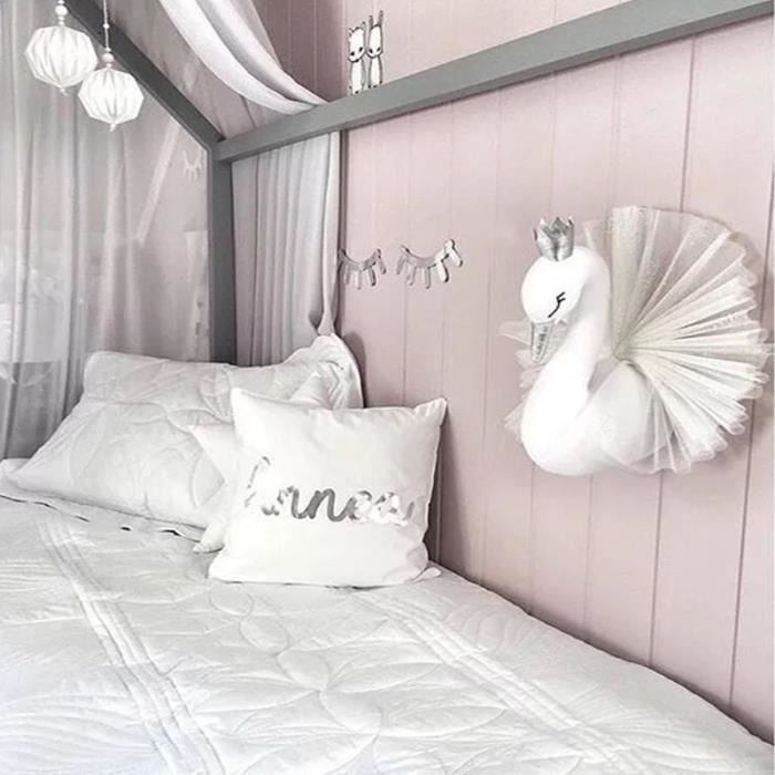 Cygne Mural 3d Objet Decoration Bebe Enfant Chambre Suspension Ornement Blanc Achat Vente Objet Decoration Murale Cdiscount