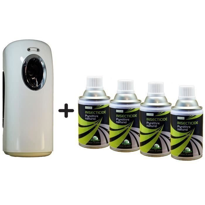 Pyrèthre Naturel 4x250ml + Diffuseur d'Aérosol