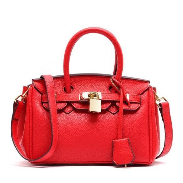 Sac à Main femme pu Sac bandoulière fourre tout rouge ...