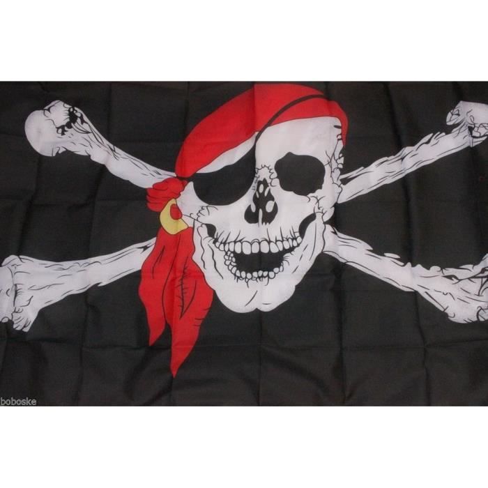 Az Flag Drapeau Usa Pirate 150x90cm - Drapeau Américain