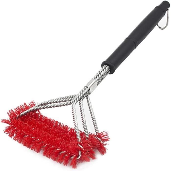 FRXAEZTG Brosse Grille Barbecue En Y Avec Gants Et Brosse Métallique - Nettoyage Anti-Rouille BBQ