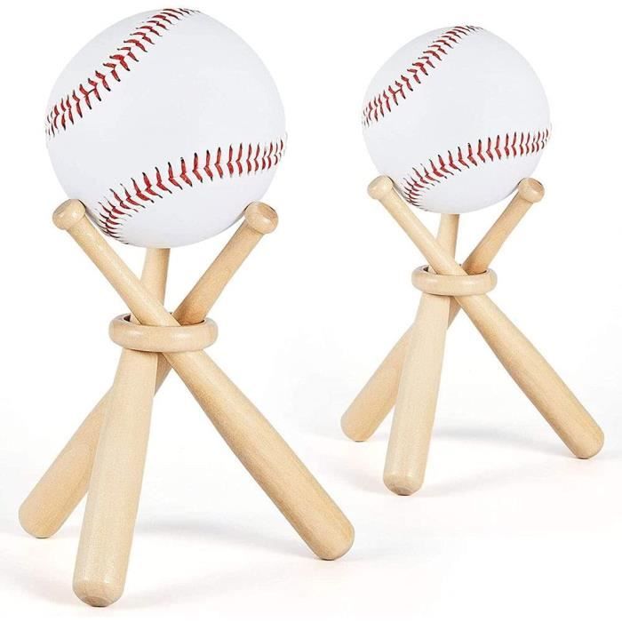 MiOYOOW Supports Muraux Pour Bate Baseball - 2 Paires En Acrylique Transparent