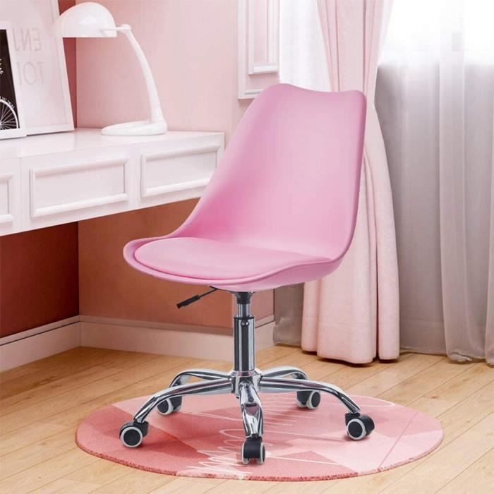 Yaheetech Chaise De Bureau Ergonomique Fauteuil Coquillage Avec Dossier En Velours Réglable En