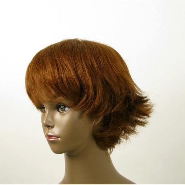 perruque femme chatain clair