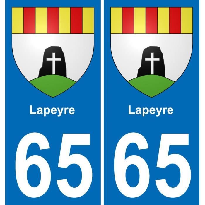Autocollant Plaque Immatriculation Bandol 83 - Dimensions Officielles 4.5x9.8 Cm - Résistant Lavage, UV - Garantie 7 Ans - 1