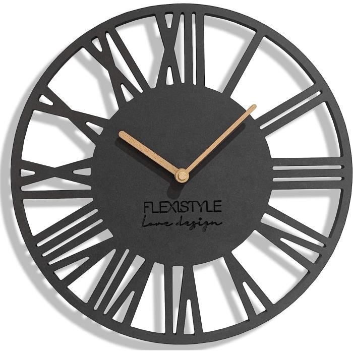 Horloge Murale Enfants 30cm Silencieuse - Sans Tic-Tac Apprentissage | Chambre Fille Garçon