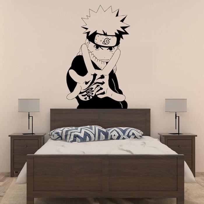 Stickers Muraux Autocollant Naruto Japonais Manga Anime Style Décoration  Intérieure Décorations - Cdiscount Maison