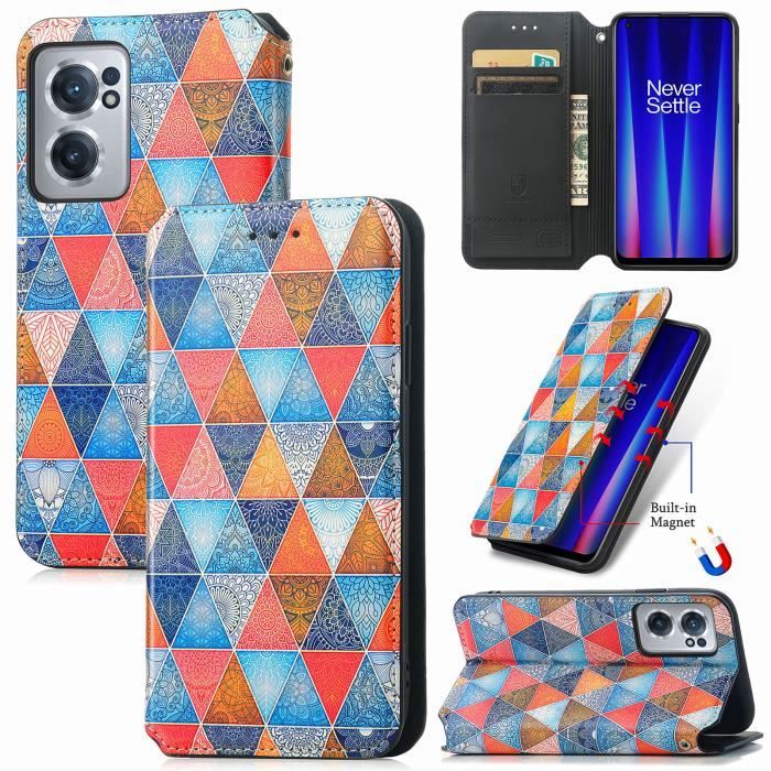 TEYYOS Farfalla Custodia Folio per OnePlus Nord CE 3 Lite, Cover in PU