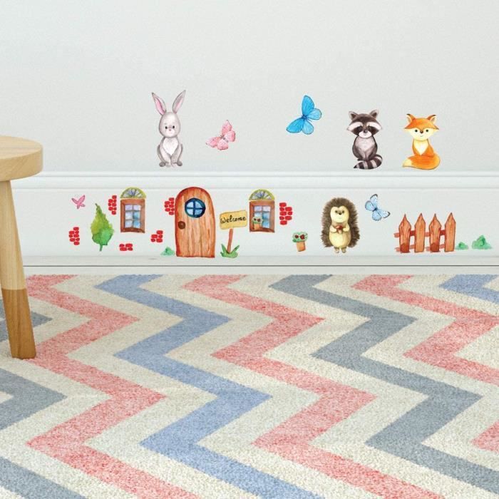 Sticker Mural Licorne Enfant Fille - Déco Chambre Autocollant Amovible DL138 Multicolore - NEUF