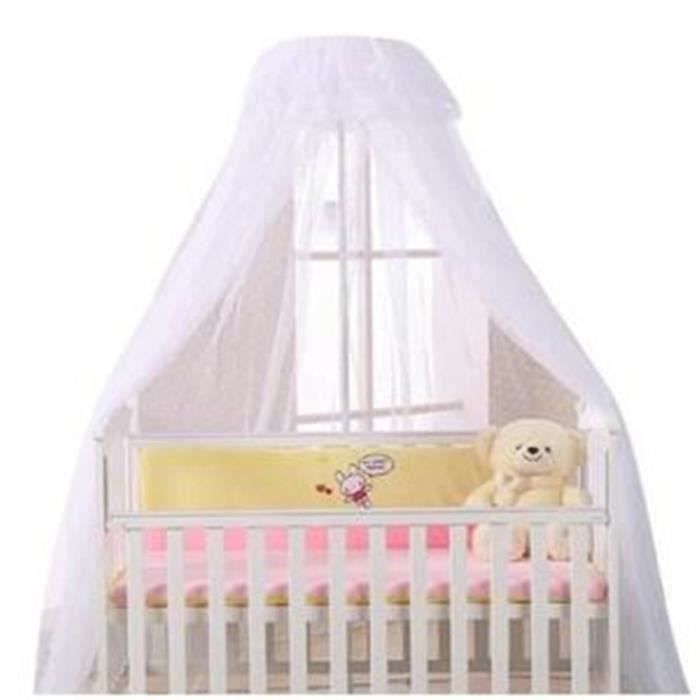 Ciel De Lit Bebe Avec Support Voile Grande Taille Moustiquaire Decorative Pour Lit Berceau Bebe Blanc Achat Vente Ciel De Lit Bebe Cdiscount