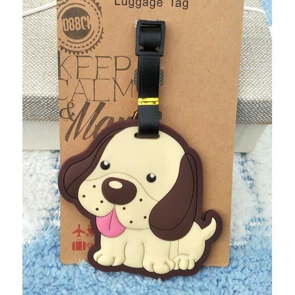 Etiquette De Bagage,N7--Étiquettes De Bagage Géométriques En Silicone