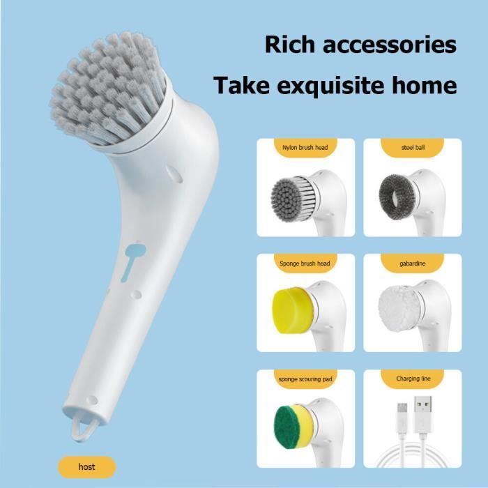 VEVOR BROSSE DE Nettoyage Électrique Brosse de Lavage Rotative sans Fil