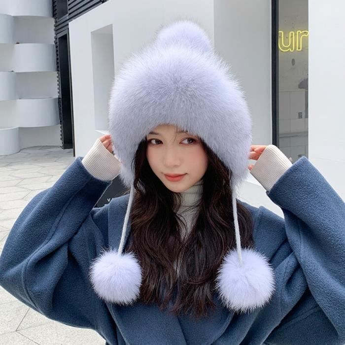 Chapeau bob Chapeau de bombardier en laine tricot e pour femme et