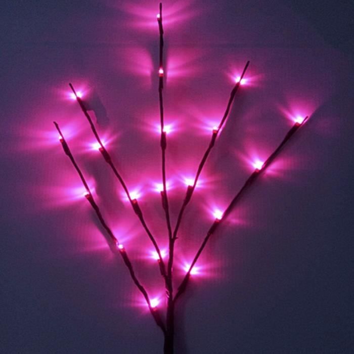 2 Branches De Saule Éclairées HAIRUI 80 Cm Avec 100 LED - Décoration Lumineuse Intérieur/Extérieur