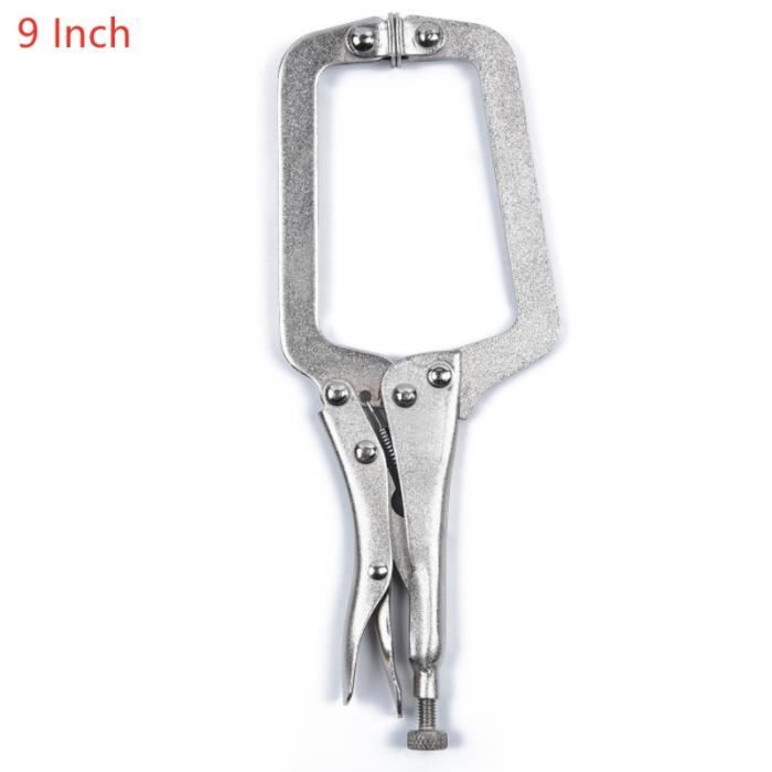 Pince-étau Plate Baxnore 8 Pouces - Pour Soudage, Serrage Et Pliage De Tôle, Acier Renforcé