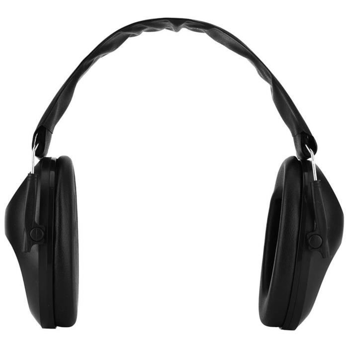 Fdit cache-oreilles antibruit Cache-oreilles Anti-bruit Sports Chasse Protection auditive Cache-oreilles actifs (Noir)