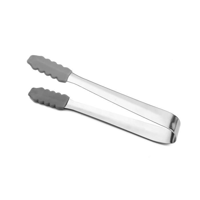 Lot De 2 Pinces à Glaçons En Acier Inoxydable 18 Cm - Ustensiles De Cuisine Et Bar Professionnels