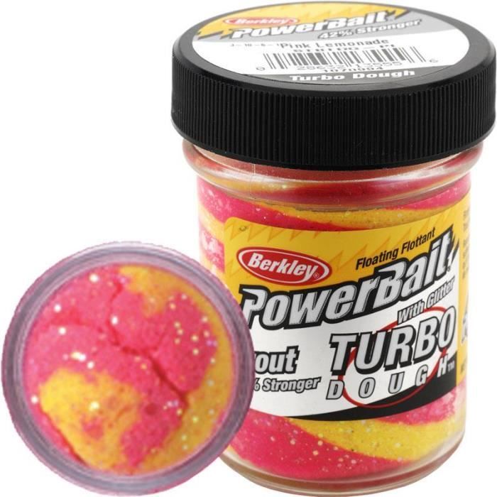 Pâte Appât Berkley Powerbait Turbo Dough - Pour Truite - 50g - Parfum Attractif