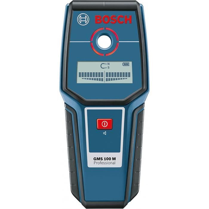 Bosch Professional Detecteur de metal GMS 100 M (avec 1 pile 9V [6LR61], dragone)