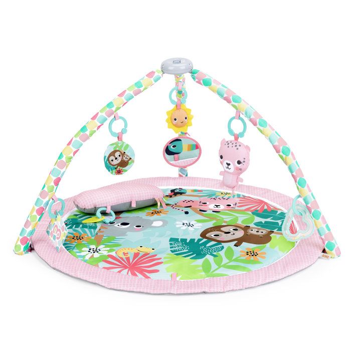 BRIGHT STARTS- Tapis déveil pliable POP N Wiggle Rosy Rainforest