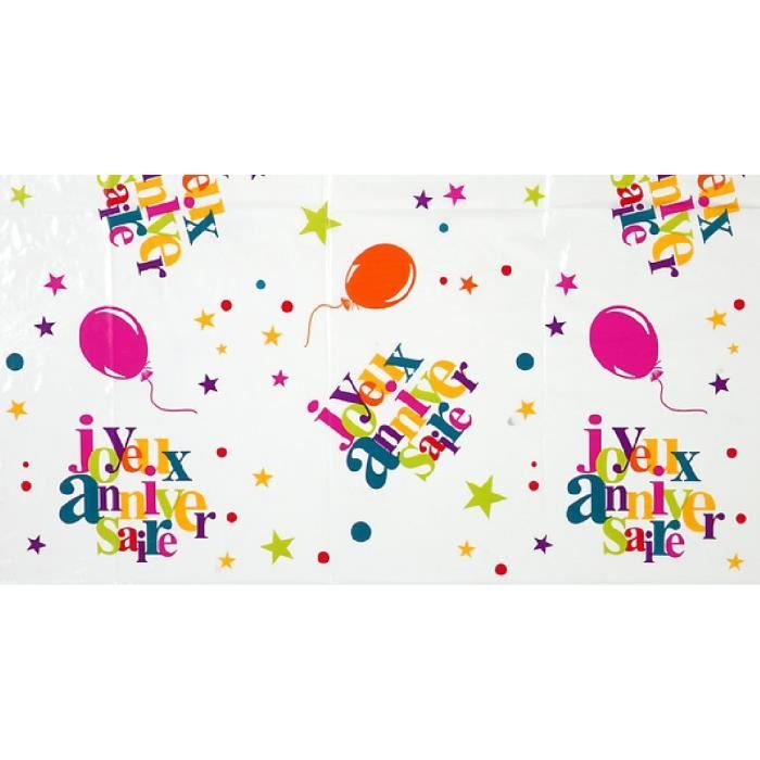 Nappe Joyeux Anniversaire Festif Cdiscount Maison Nappe Joyeux Anniversaire Festif Cdiscount Maison
