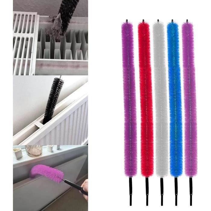 Brosse De Nettoyage À Poils Longs Pour Radiateur, Facile À Atteindre, Flexible, Brosse De