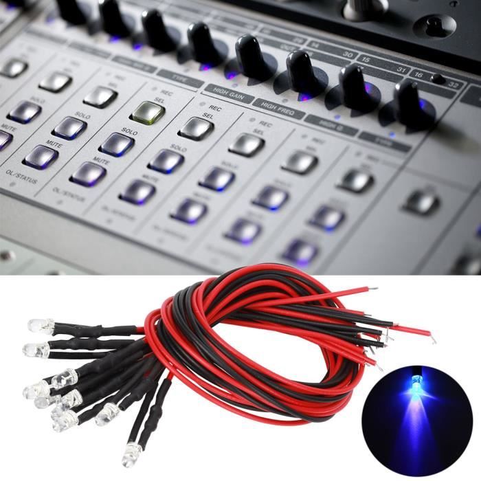 Led Blanche 402 CMS Précablé Avec Resistance Pour 12v Les 5