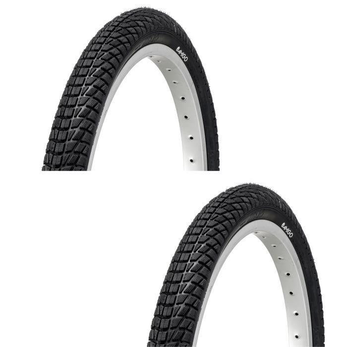 2x PNEU VELO 20 x 2.00 NOIR ETRTO 50 406 BMX ENFANT Garcon FILLE SANS LA JANTE pneus velo 20 pouces Cdiscount Sport