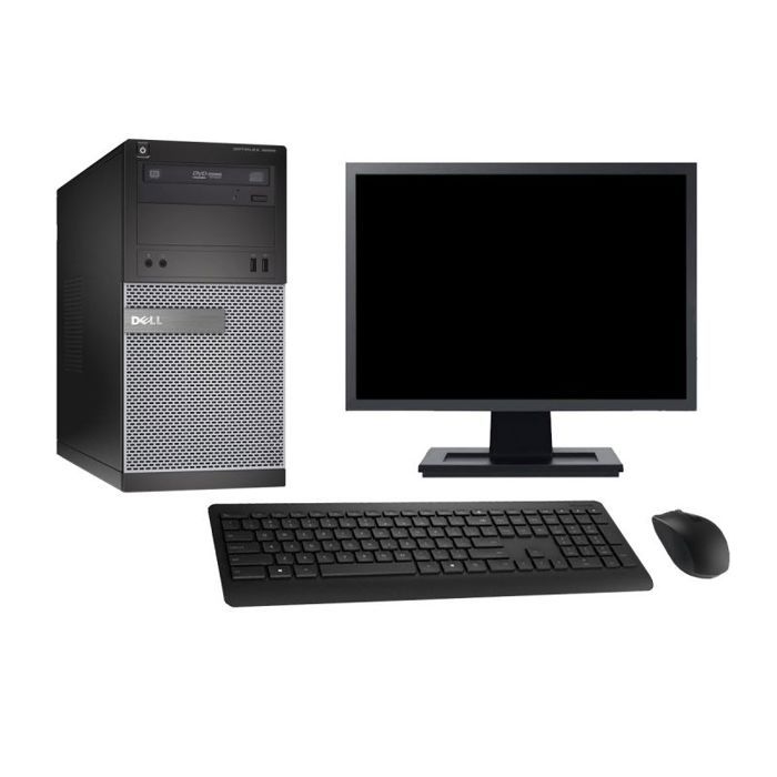 PC Tour Dell 3020 Ecran 22 Intel i5-4570 RAM 16Go Disque 2To Windows 10 Wifi