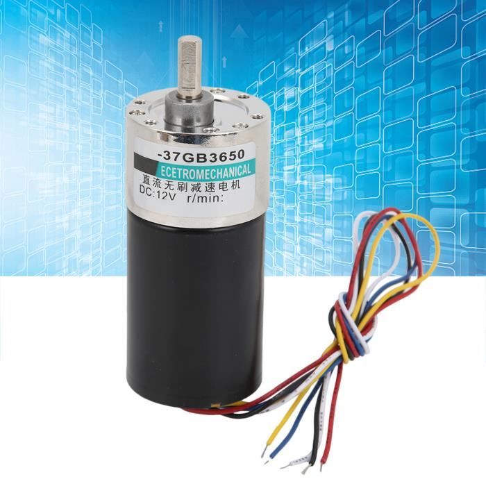 Moteur Réducteur DC 12V 6.5RPM - Moteur Vis Sans Fin à Couple élevé