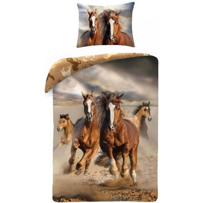 Cheval et Poulain Housse de couette