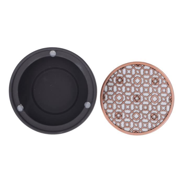 Réchaud à Thé Céramique Avec Photophore - Chauffe-Théière Design Creux - Pour Thé Et Café - Gris
