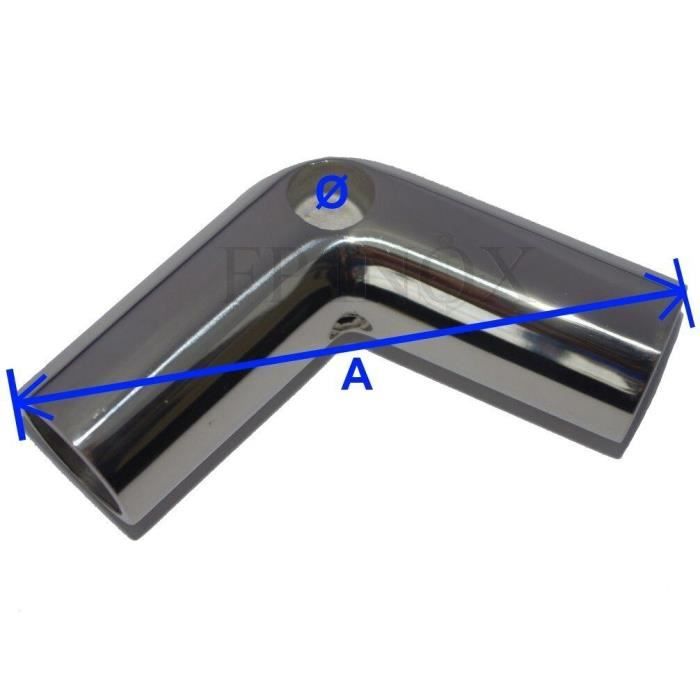 Coude Marin 90° En Acier Inoxydable 316 - Raccord De Tuyauterie Pour Bateaux Et Yachts (22 à 32 Mm)