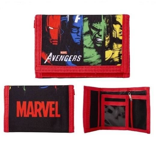 Portefeuille enfant AVENGERS porte monnaie garçon noir marvel