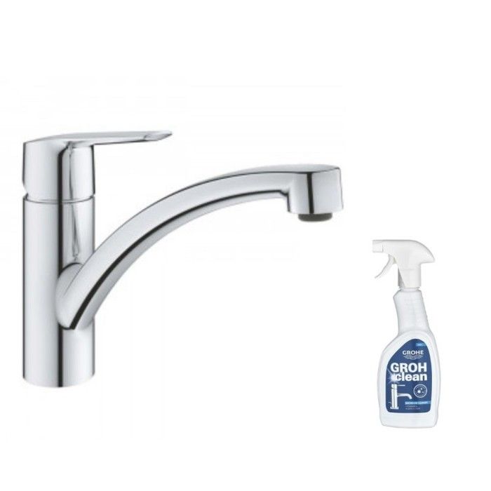 Robinet de cuisine monocommande bec bas Start 2021 + nettoyant GrohClean - vue 2
