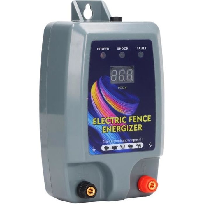 Meilleurs prix pour HURRISE Clôture électrique pour animaux Mini électrificateur de clôture électrique à impulsion haute tension de 5 km pour