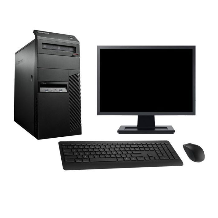 PC Tour Lenovo M93p Ecran 27 Core i7-4770 RAM 32Go Disque 500Go Windows 10 Wifi - Lenovo