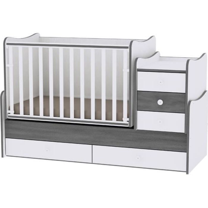 Lit Bebe Evolutif Maxi Plus 3en1 Lorelli Gris Cdiscount Puericulture Eveil Bebe Lit Bebe Evolutif Maxi Plus 3en1 Lorelli Gris Cdiscount Puericulture Eveil Bebe