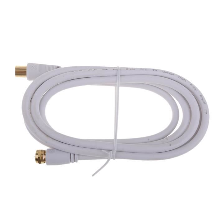 CABLE ANTENNE - ADAPTATEUR ANTENNE - REGLAGE ANTENNE - CABLE PARABOLE -  ADAPTATEUR PARABOLE - REGLAGE PARABOLE Téléviseur coaxial - réglage antenne,  avis et prix pas cher - Cdiscount