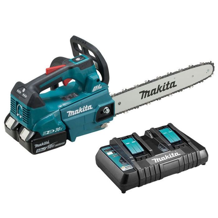 Tronçonneuse d'élagage 36V 2 x 18V Li Ion 35 cm MAKITA DUC356PT2B - vue 2