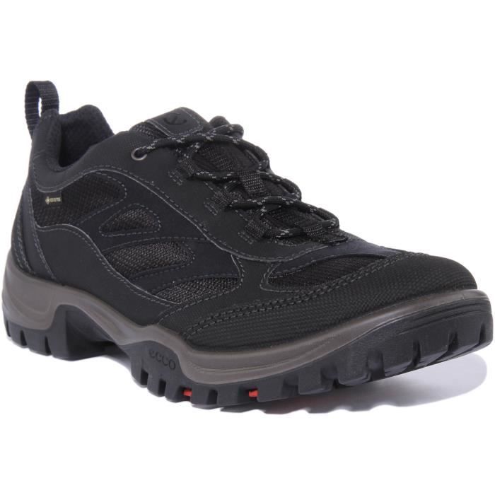 ecco xpedition iii chaussures de randonnée gore tex à lacets pour hommes en noir (noir, 42)