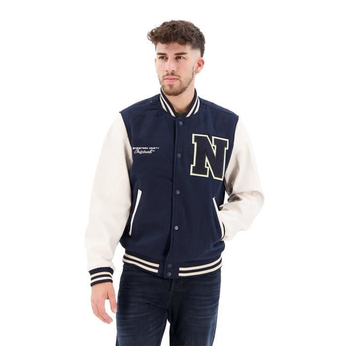 Bomber en laine Jorcollege JACK JONES Total Eclipse Homme