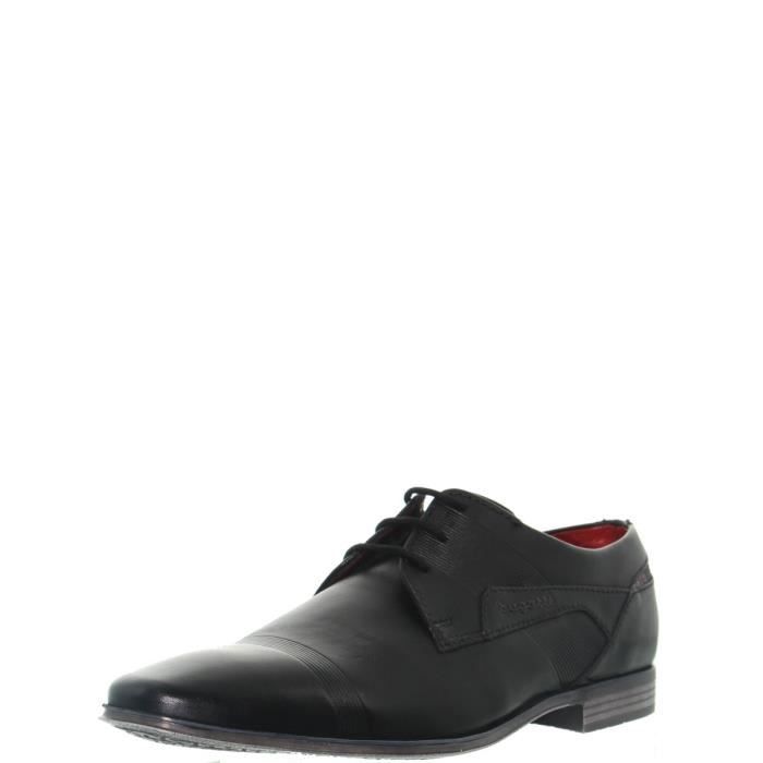 Chaussures de ville en cuir Bugatti Noir Lacets marron