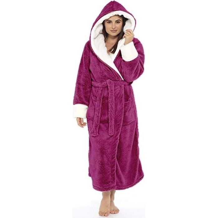 Robe de chambre sales femme longue et chaude