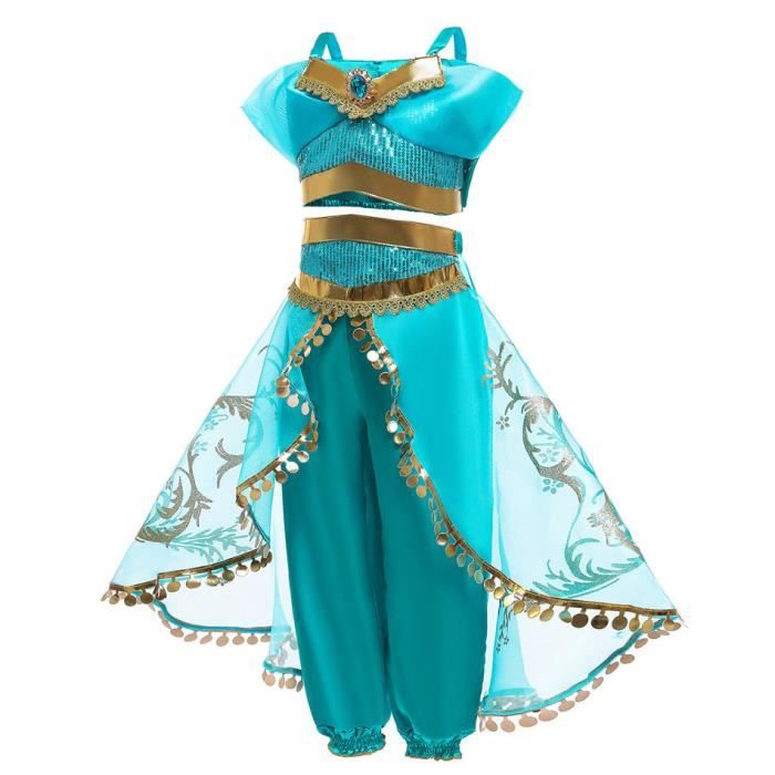 Robe Enfant de Princesse Deguisement Robe de Aladdin Princesse
