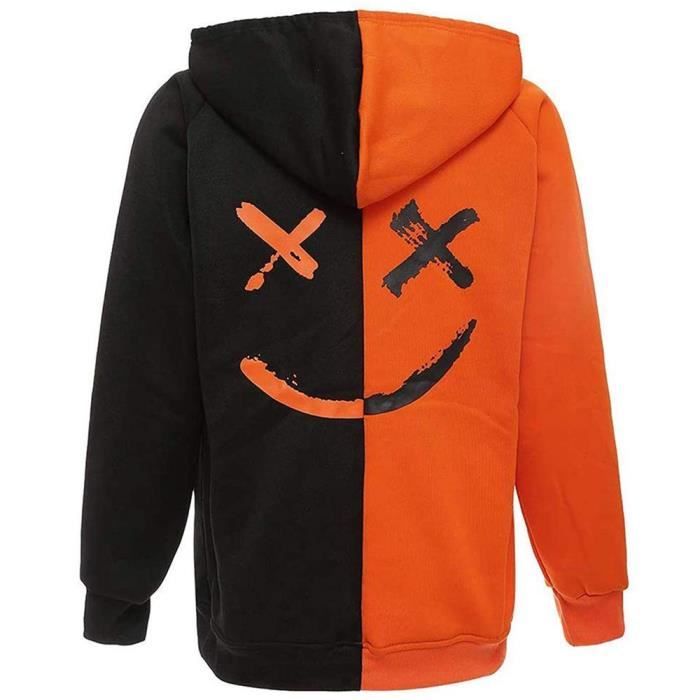 Marshmello hoodie sales orange black