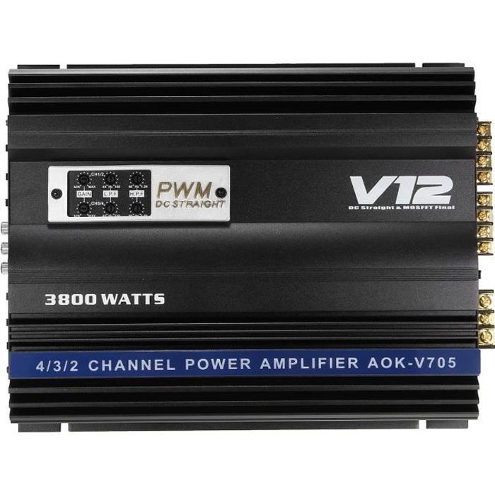 ARCELI DC9-34V 24V Carte damplificateur num/érique TDA7498 avec amplificateur de bo/îtier et de Ventilateur