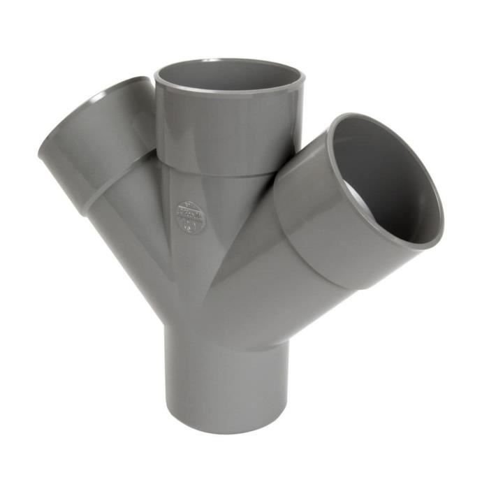 Culotte à 67°30 NICOLL Ø 100 mm - mâle/femelle - double parallèle - RT16
