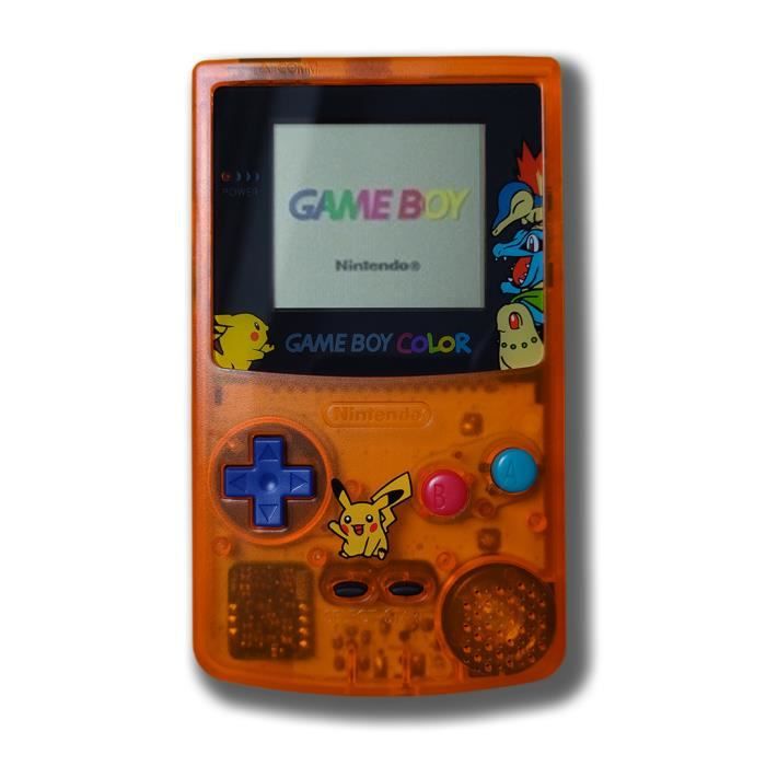 Game Boy Color - Edition Pokémon Clear Orange - Cdiscount Jeux vidéo