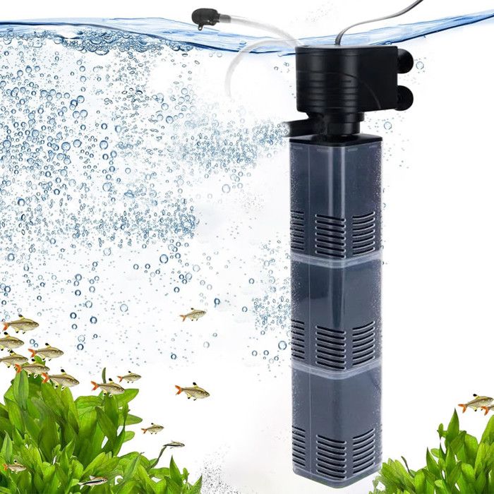 Comparer les prix de 3 en 1 Pompe Aquarium, 40W 2800L-H Silencieuse Filtre Intérieur Aquarium Applicable à Filtre Aquarium Oxygénation, circulation